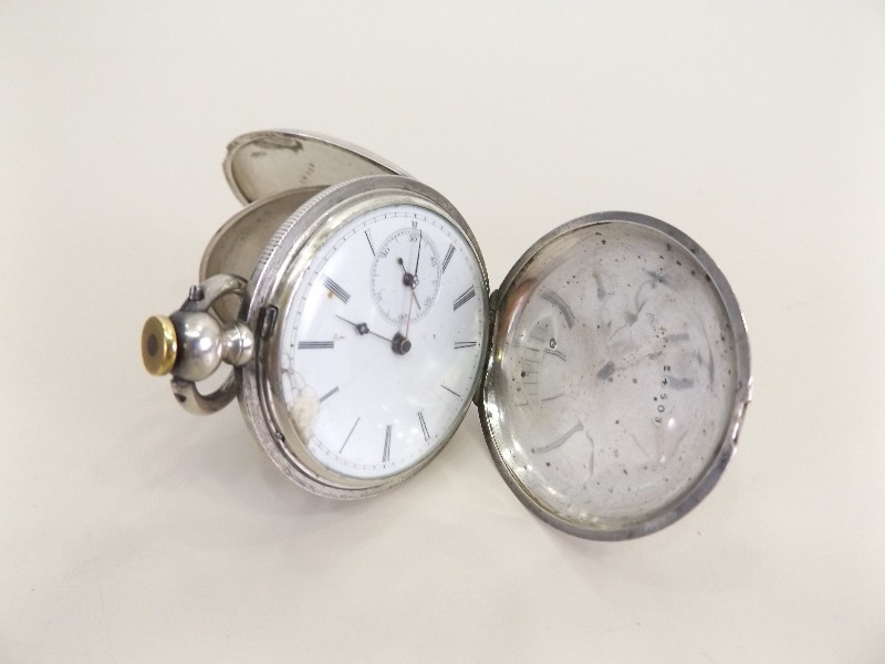 lot 19 image: Antique Henry&nbspBeguelin Fine Sterling Silver Pocket Watch