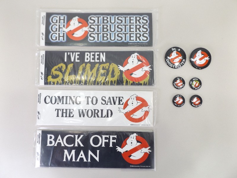 lot 27 image: Original 1984 Columbia Pictures Ghostbusters Super Fan Lot