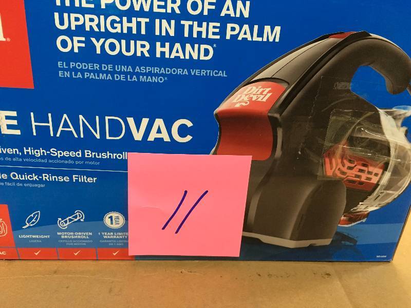 lot 11 image: Dirt Devil The Hand Vac 2.0 Corded Handheld Vacuum Cleaner