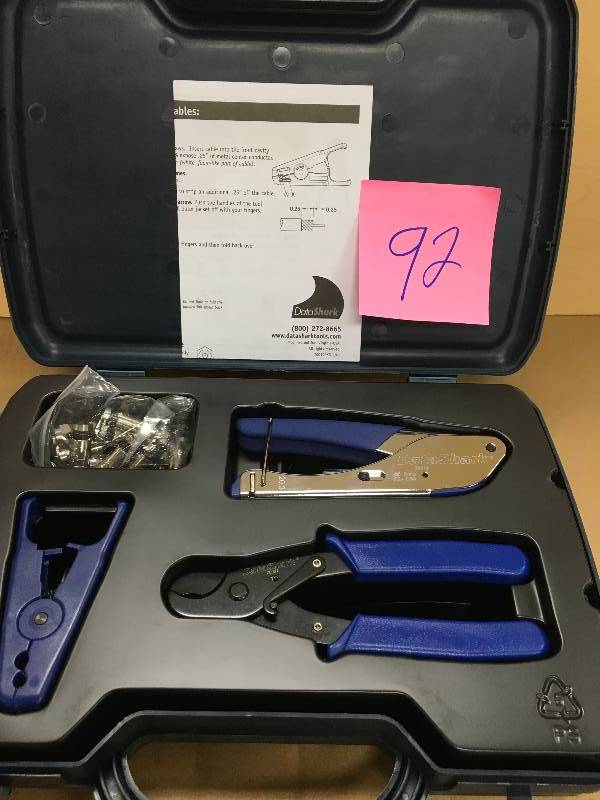lot 92 image: Paladin DataShark Cable TelevisionSatellite Compression Crimp Kit