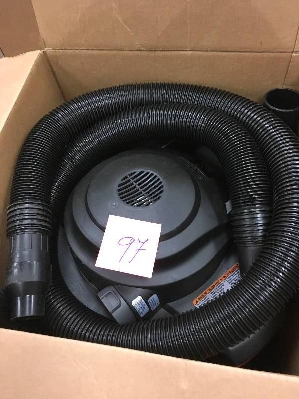lot 97 image: RIDGID 12 Gal. 5.0-Peak HP Wet Dry Vac USED