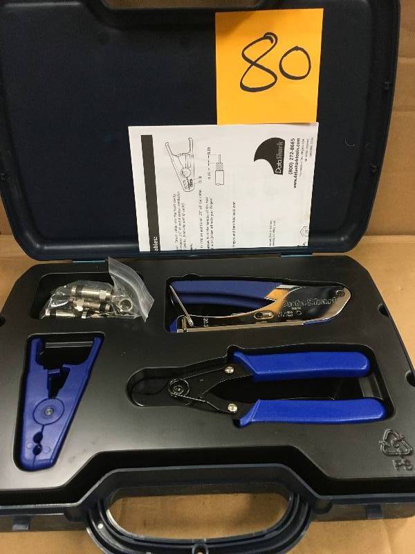lot 80 image: Paladin DataShark Cable TelevisionSatellite Compression Crimp Kit in working condition