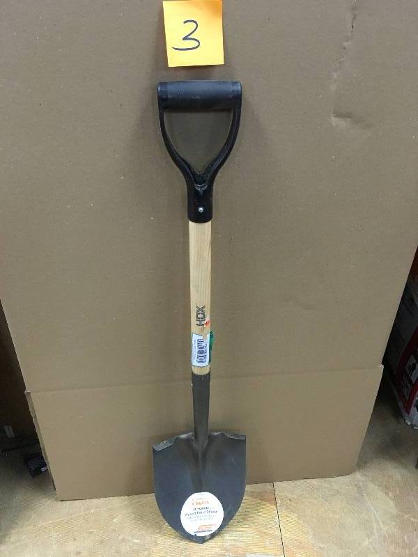 lot 3 image: HDX D-Handle Round Point Shovel