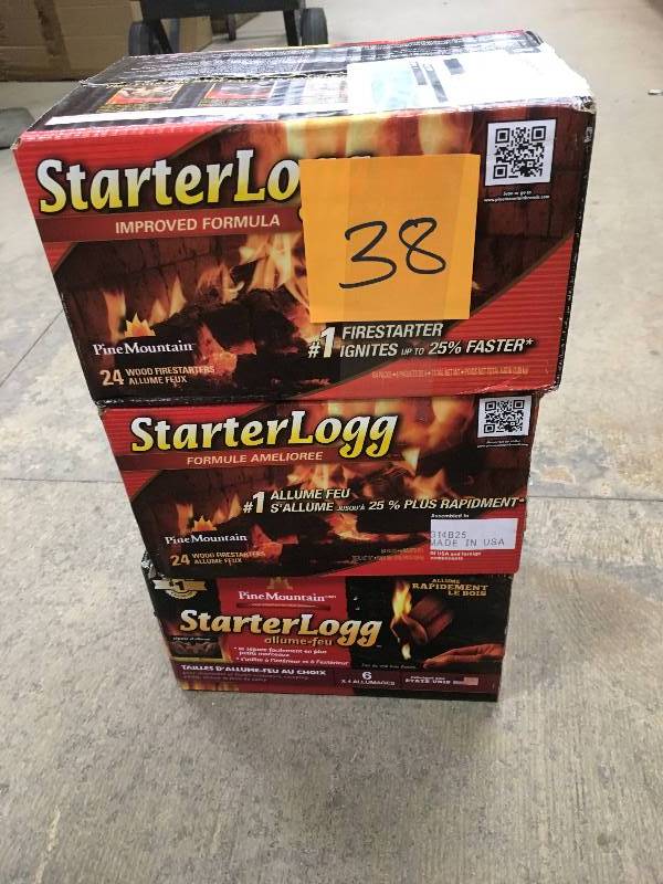 lot 38 image: Pine Mountain 41525-01001 StarterLogg Firestarter Blocks, 24-Count