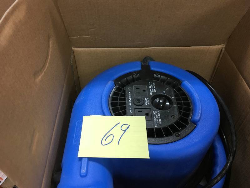 B- Air 14 HP Air Mover for Water Damage Restoration Carpet Dryer Floor Blower Fan Home and Plumbing Use, Blue  in working conditions
