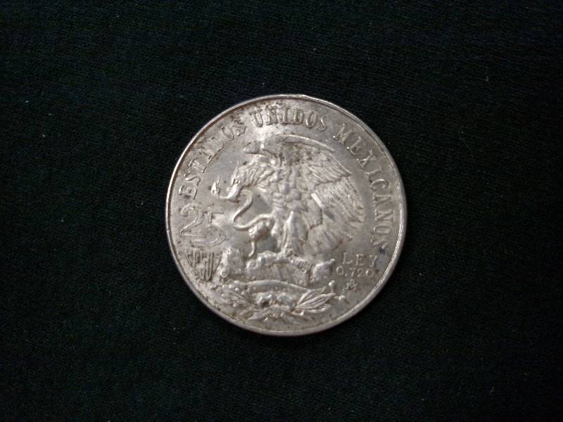 1968 Mexico Olympiada 25 Peso Silve...