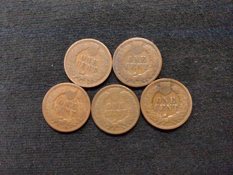 1898, 99, 1901, 02, & 03 Indian Hea...