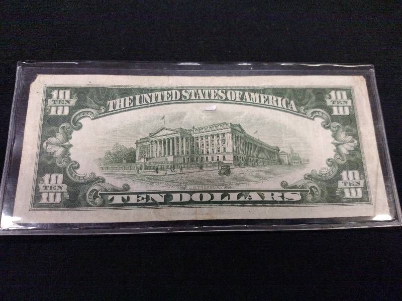 1934 B Ten Dollar Federal Reserve N...