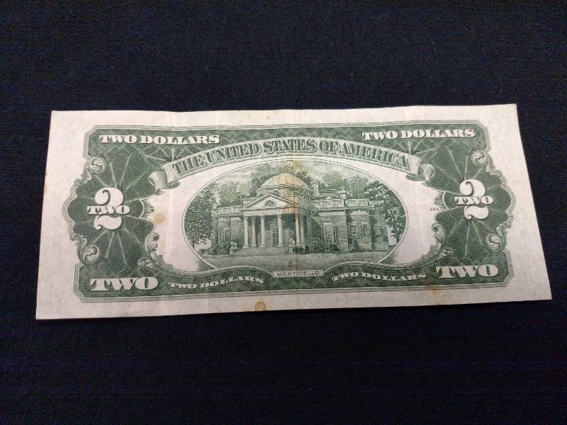 1928 D Two Dollar Red Seal Note...
