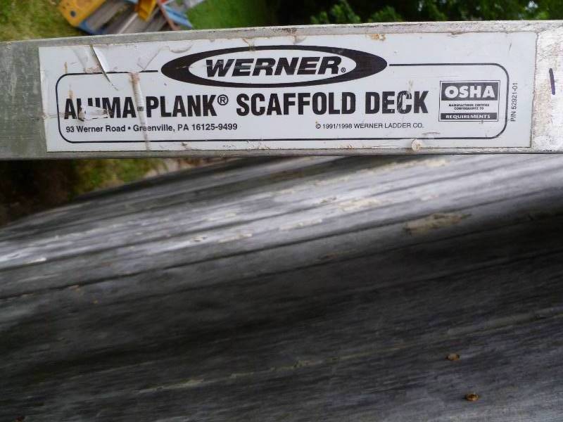 lot 7 image: 7ft Aluminum Scaffold Walkboard