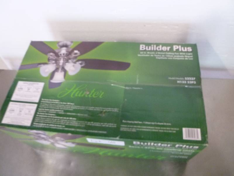 lot 40 image: NEW Hunter 52 in. Ceiling Fan