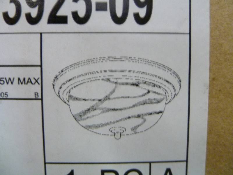 lot 41 image: Brushed Nickel Flush Mount Ceiling Light