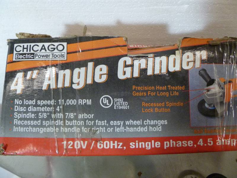 lot 65 image: 2- 4 Angle Grinders