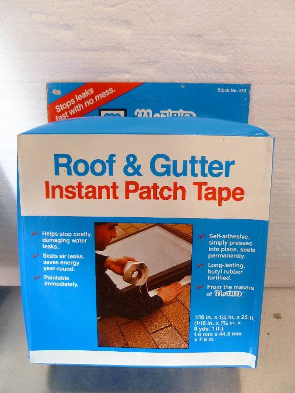 lot 75 image: 4 Rolls NEW Mortite Roof & Gutter Instant Patch Tape