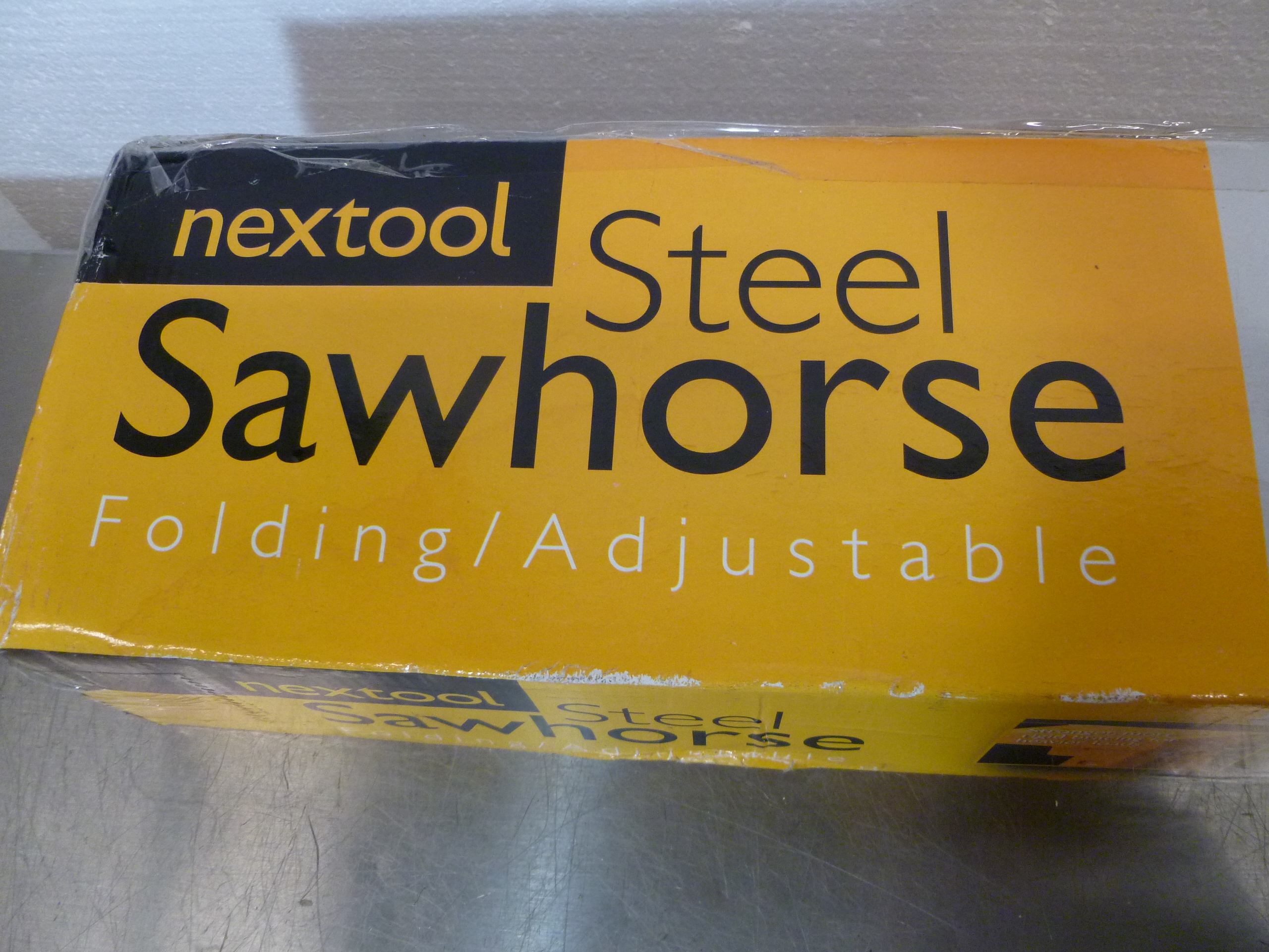 lot 85 image: NEW Steel Sawhorse