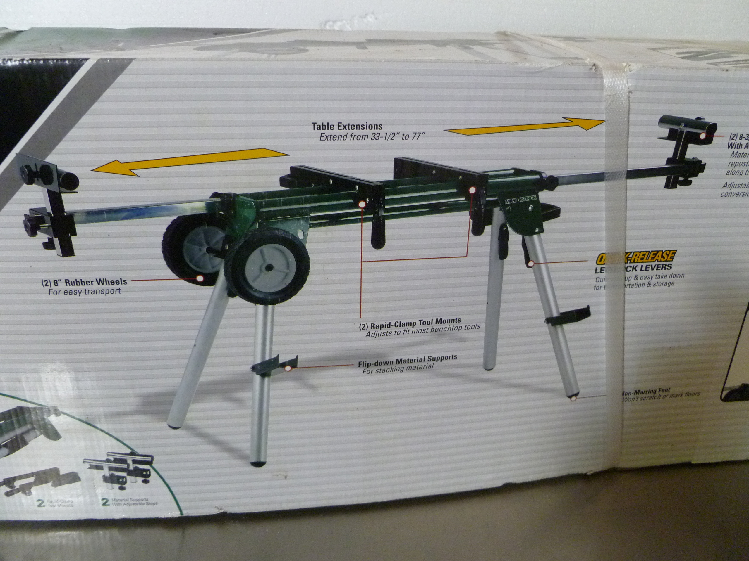 lot 98 image: NEW Miter Saw Stand