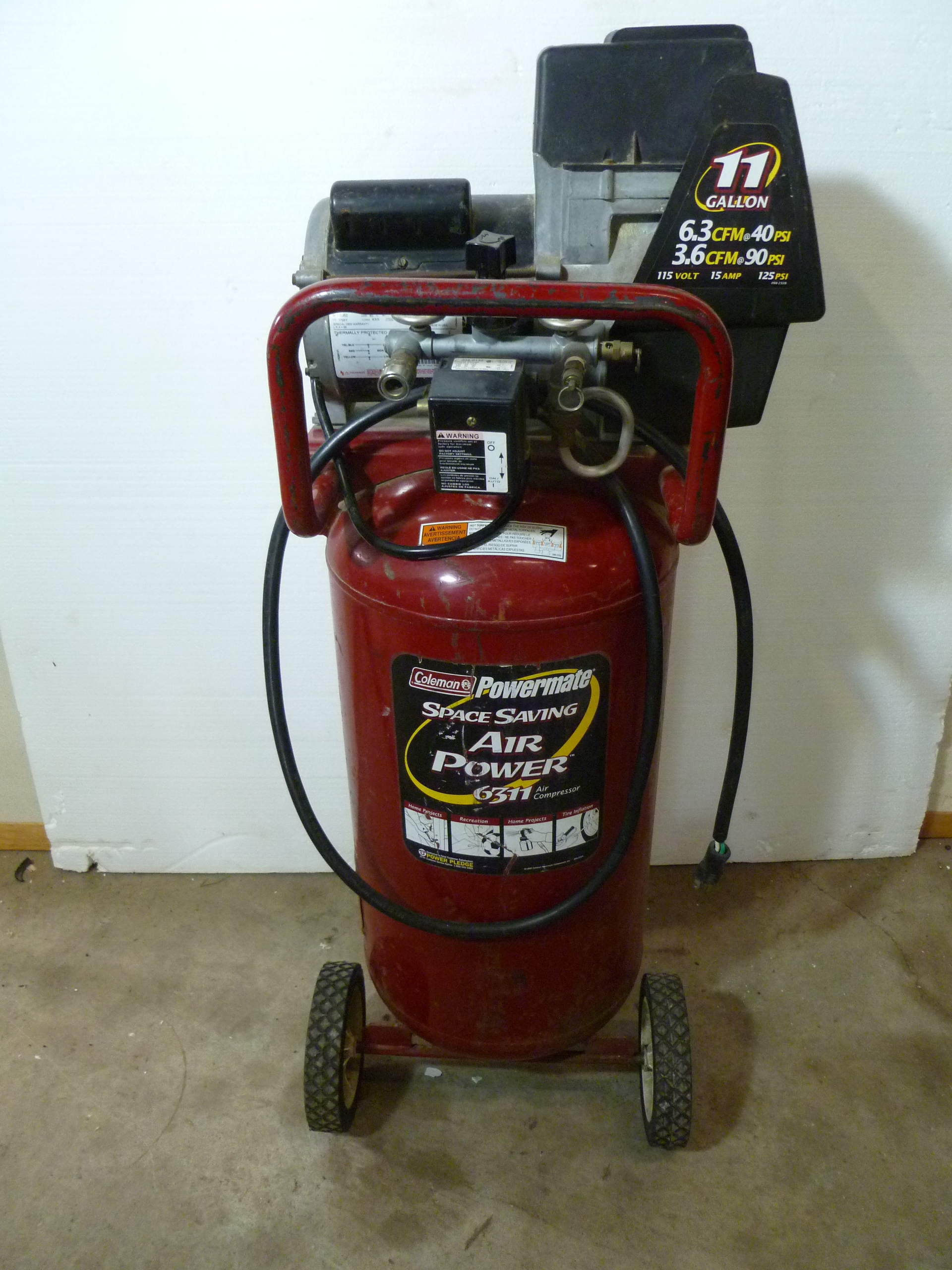 Coleman 60 gallon air compressor