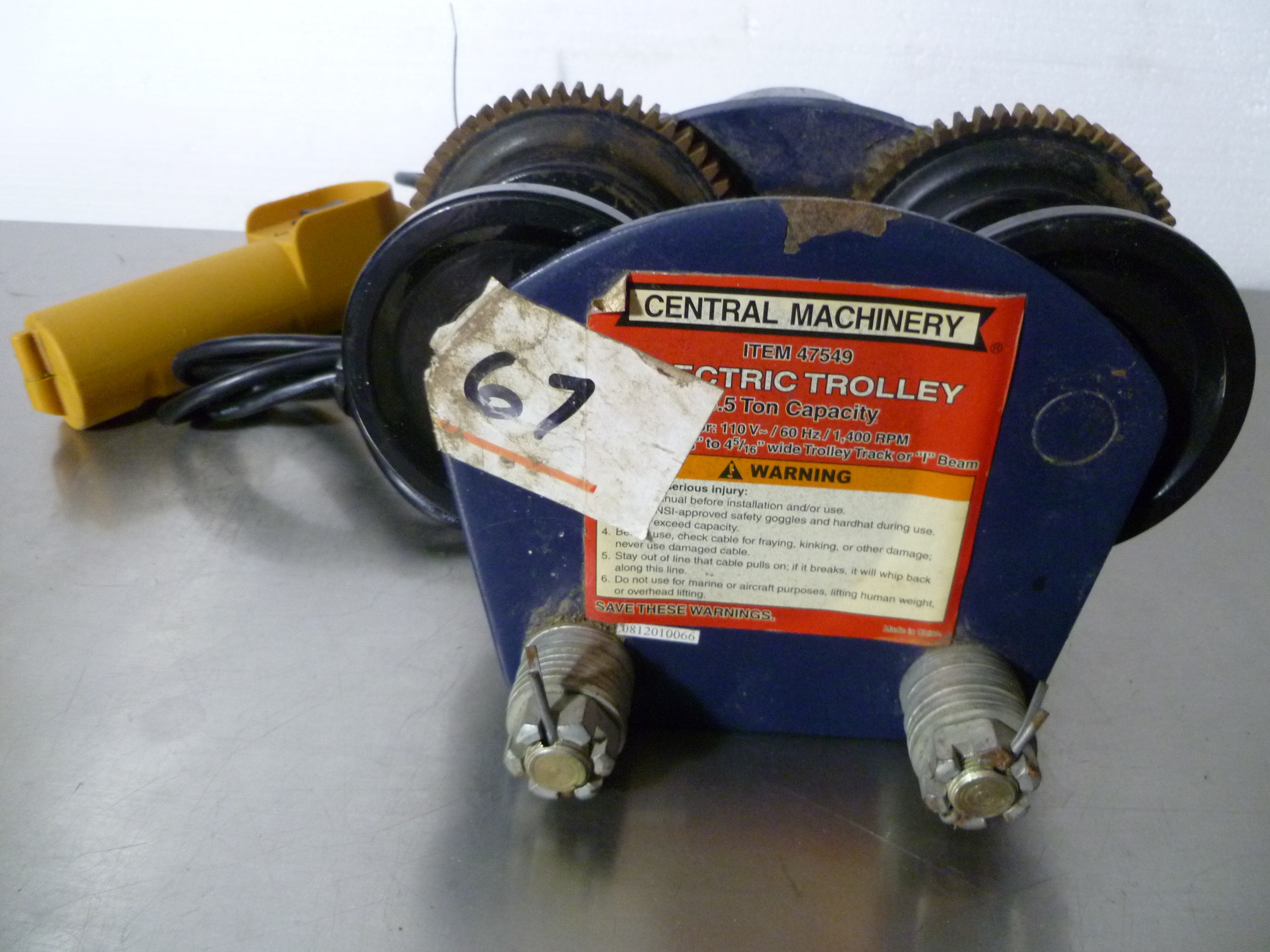 lot 67 image: 12 Ton Electric Trolley
