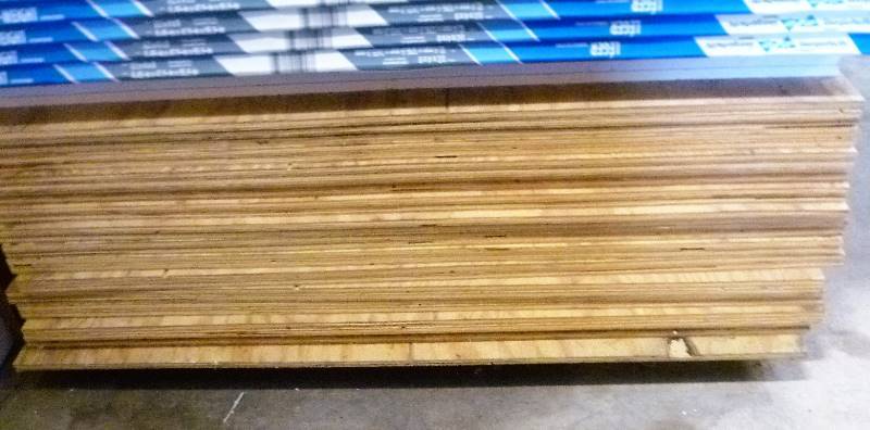 lot 53 image: NEW 28 Sheets 4x8x12 CDX Plywood