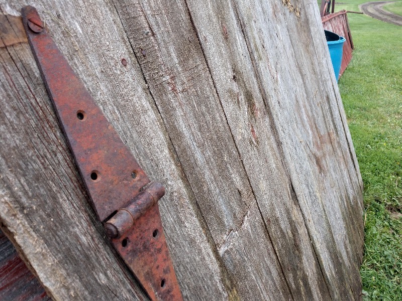 Hand Hewn Wood Barn Door 7ft x 8ft