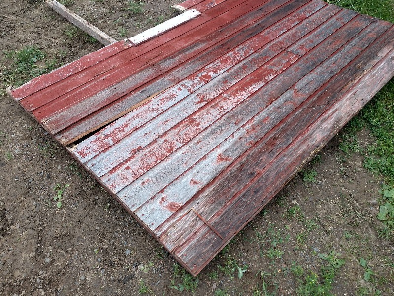 Hand Hewn Wood Barn Door 7.5ft x 5ft