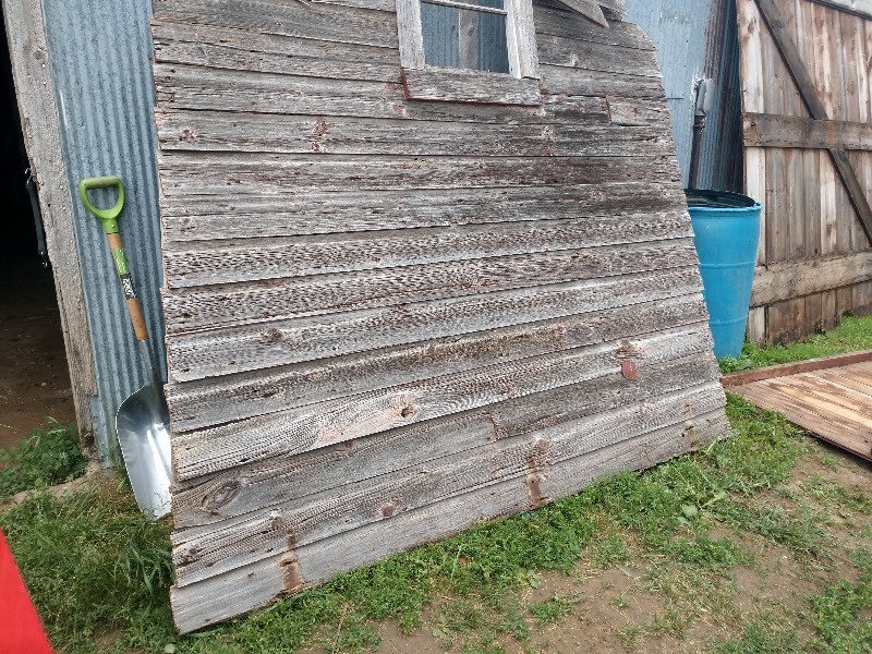 Hand Hewn Wood Barn Door 7.5ft x 7ft