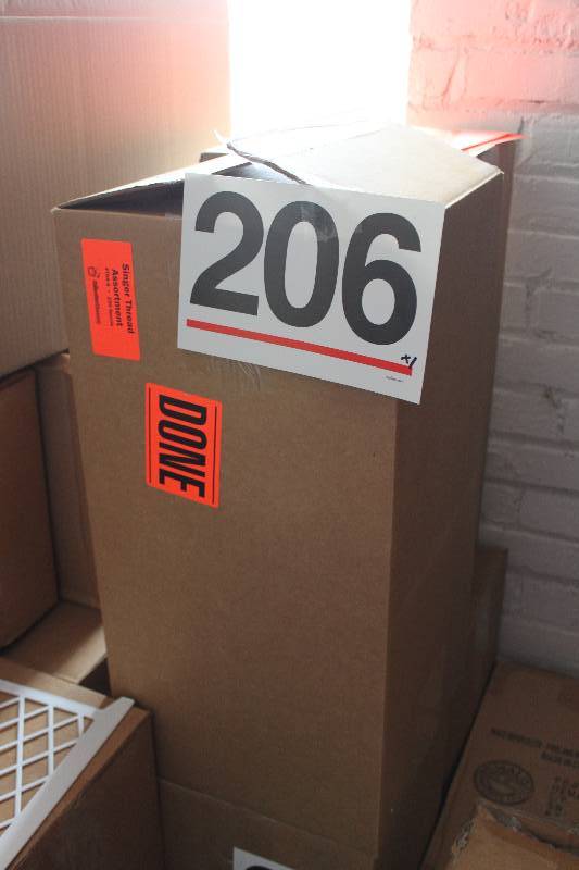230 Assorted Spools of Singer Thread in Retail Packaging