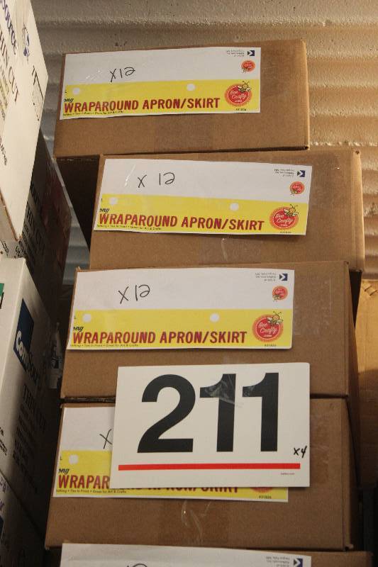 48 Assorted Wraparound Apron Skirt in Retail Packaging