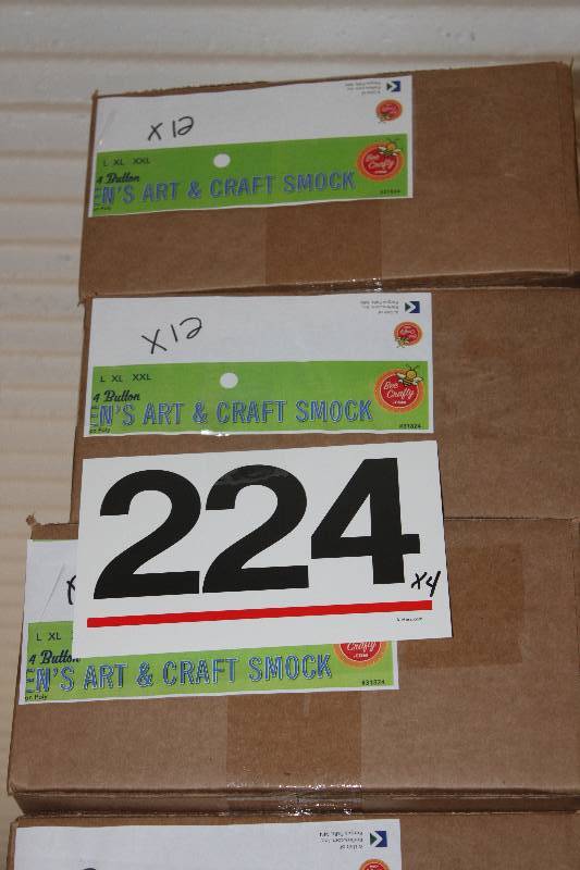 48 Assorted Womens Art & Craft Smock in Retail Packaging