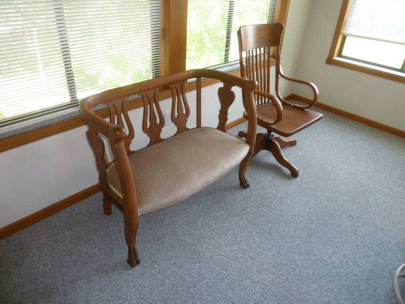 lot 43 image: Antique Chair & Bench
