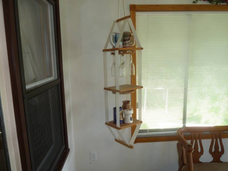 lot 45 image: Corner Wine Glass Hanger