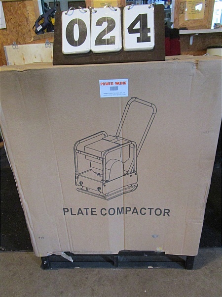lot 24 image: Power King Plate Compactor
