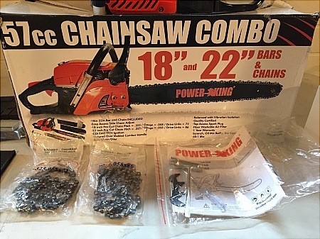 lot 35 image: Power King Chain Saw Combo