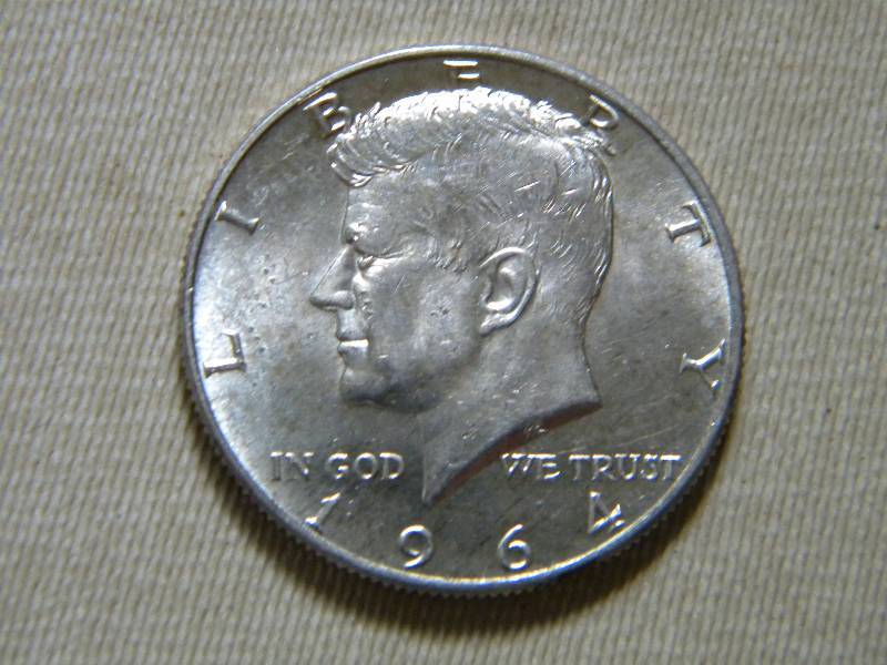 lot 4 image: 1964 Kennedy Silver Half Dollar