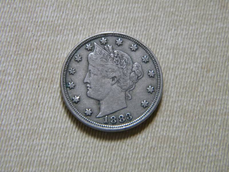 lot 8 image: 1883 Liberty Head V (no cents) Nickel
