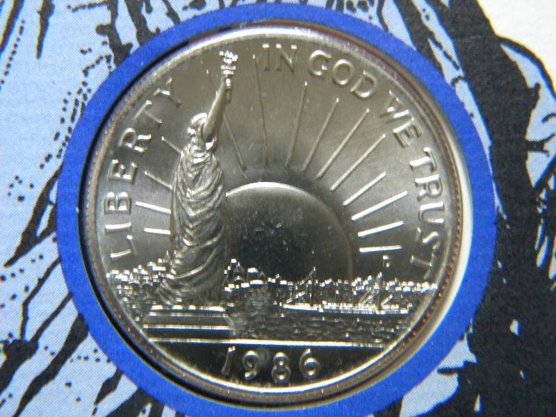lot 22 image: 1986 Statue of Liberty Half Dollar