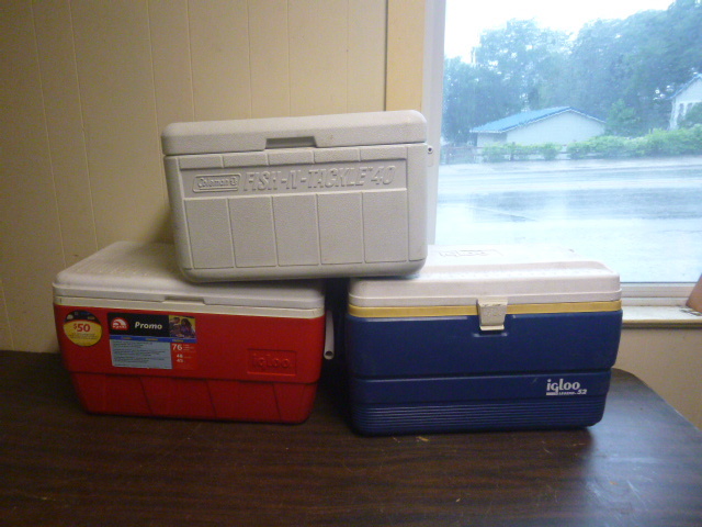 lot 9 image: 3 Coolers