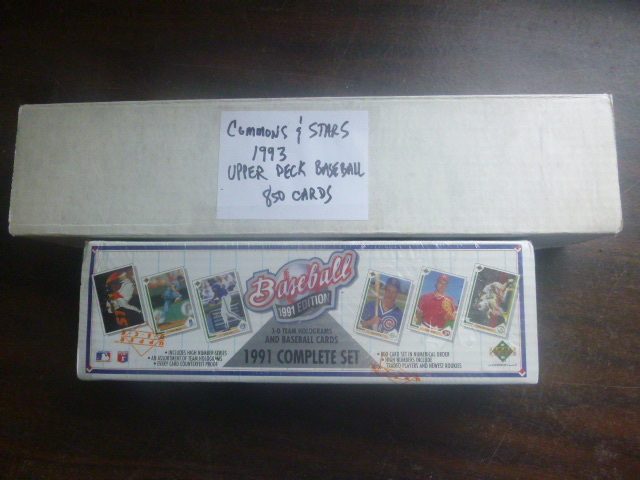 lot 30 image: 1991 and 1993 Boxes of Baseball Cards