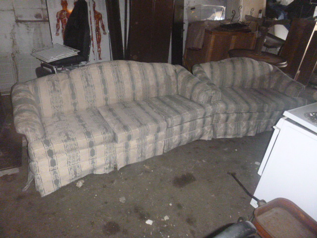 lot 83 image: Couch and Loveseat