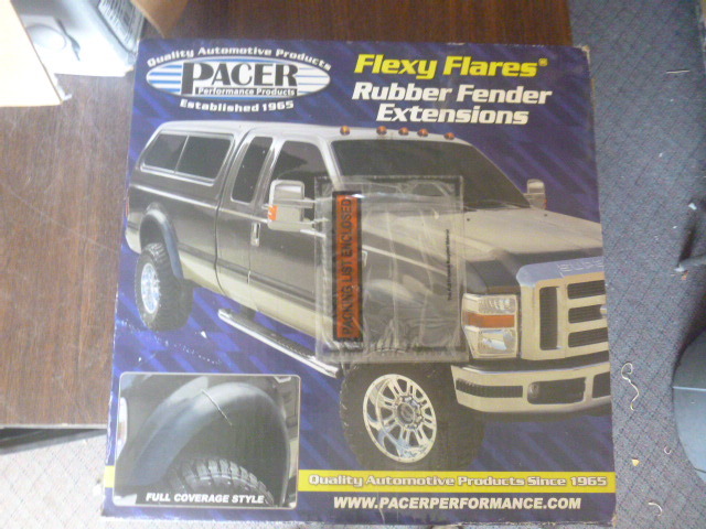 lot 97 image: Pacer Performance Products Flexy Flares Rubber Fender Extensions
