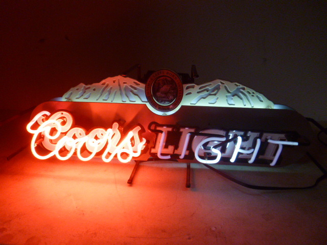 lot 169 image: Coors Light Neon Sign