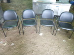 lot 130 image: 19 Padded Chairs