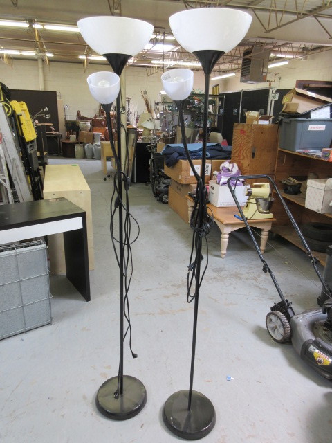 lot 758 image: IKEA TORCHIERE LAMPS