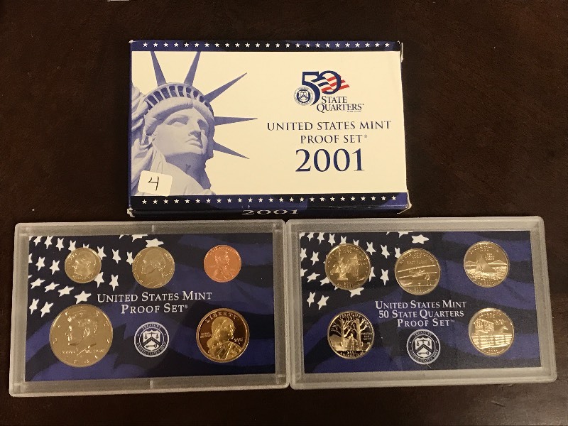 2001 U.S. Proof Set, 10-Piece Set I...