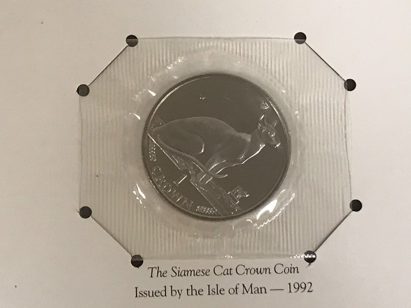 1992 Isle Of Man Siamese Cat Crow...