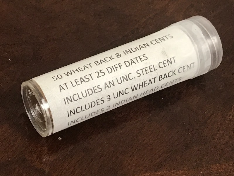 (1) Roll Of Wheat Back & Indian Cen...