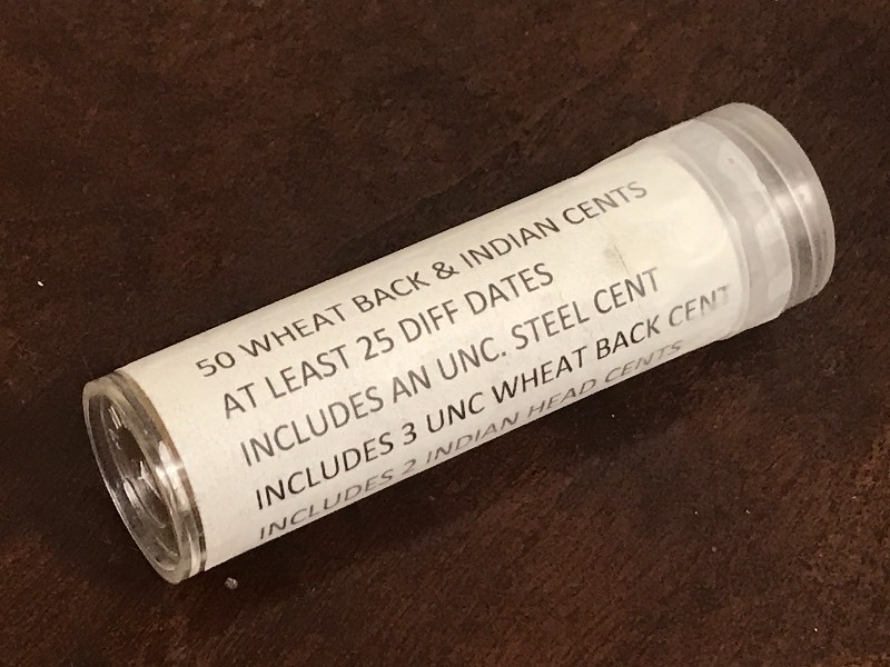 (1) Roll Of Wheat Back & Indian Cen...