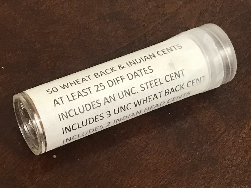 (1) Roll Of Wheat Back & Indian Cen...