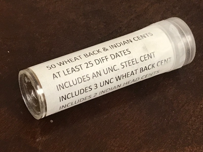 (1) Roll Of Wheat Back & Indian Cen...