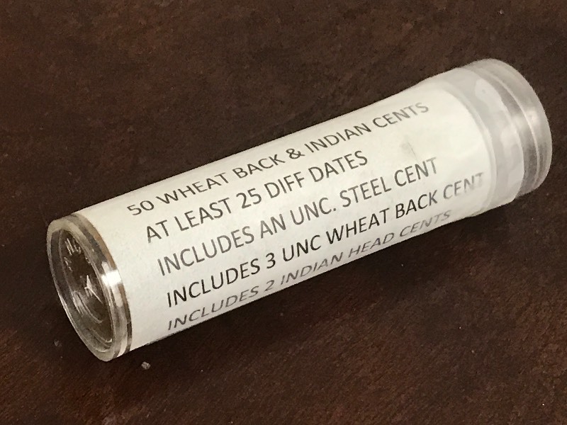 (1) Roll Of Wheat Back & Indian Cen...